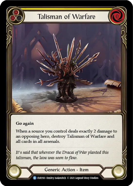 Talisman of Warfare (yellow)