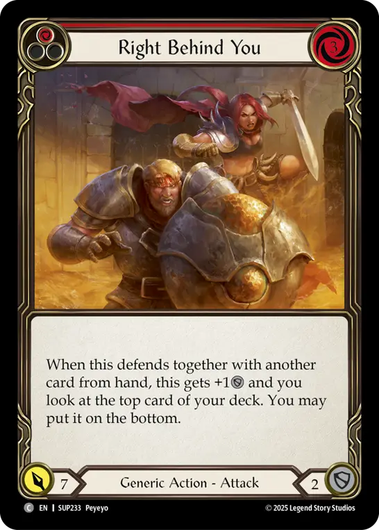 Right Behind You (red)